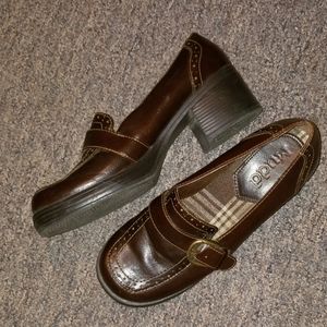 Women's Mudd chunky heel loafers 7.5 m